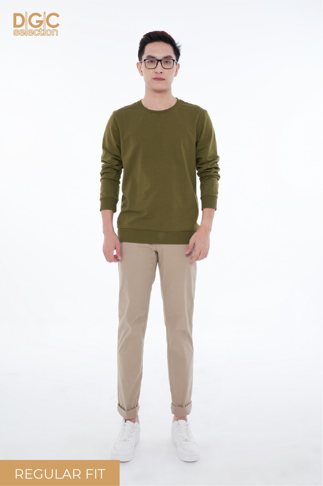 SQKCB17M copy 6 Ảnh của Quần khaki không ly (Regular Fit)